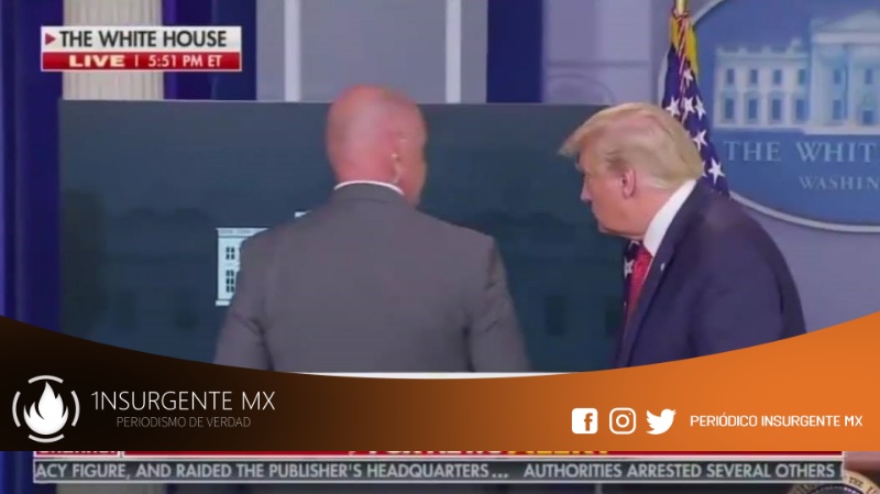 Donald Trump fue evacuado por un tiroteo en las inmediaciones de la Casa Blanca
