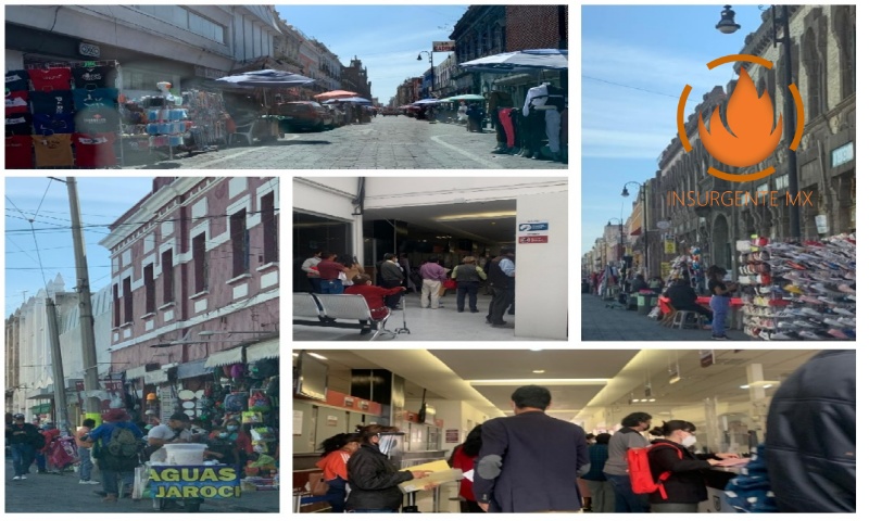 Ayuntamiento de Puebla tolera a ambulantes y aglomeraciones en oficinas públicas