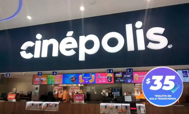 Boletos de Cinépolis a 35 pesos