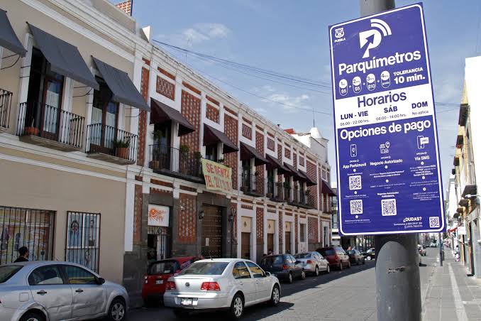 parquímetros en Puebla
