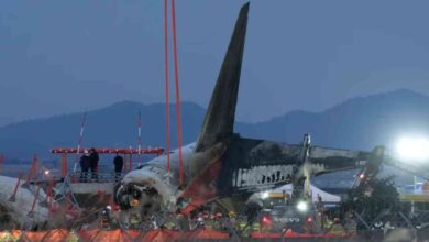 accidente de un avión en Corea del Sur