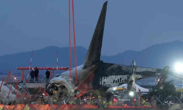 accidente de un avión en Corea del Sur