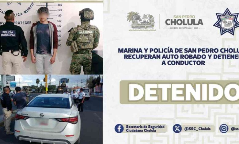 San Pedro Cholula robo auto