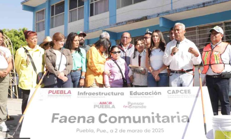 Faena escuela Vicente Suárez