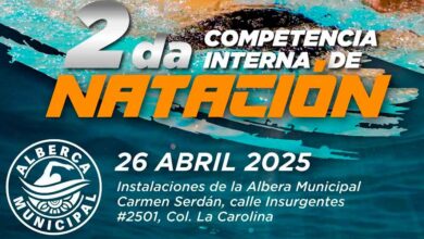 Ariadna Ayala presidenta invita a la Segunda Competencia Interna de Natación en Atlixco