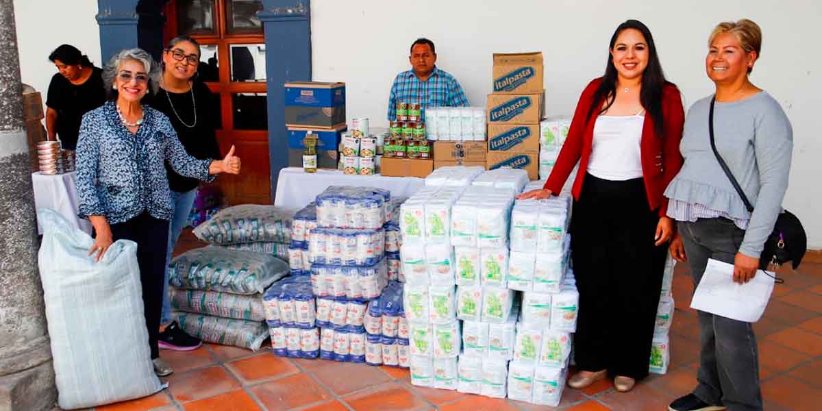 Entrega Gobierno de Cholula y DIF Municipal insumos para desayunos escolares