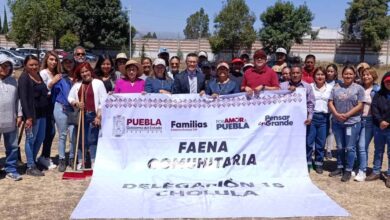 Encabeza Tere Alfaro faena comunitaria en la Escuela Josefa Ortiz de Domínguez