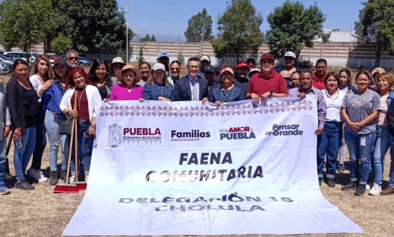 Encabeza Tere Alfaro faena comunitaria en la Escuela Josefa Ortiz de Domínguez