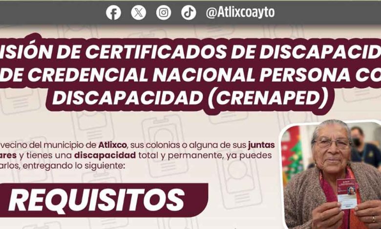 Ariadna Ayala presidenta de Atlixco, facilita trámites para personas con discapacidad