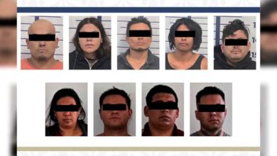 Capturan a 9 personas con armas, cartuchos útiles, droga y dinero en efectivo