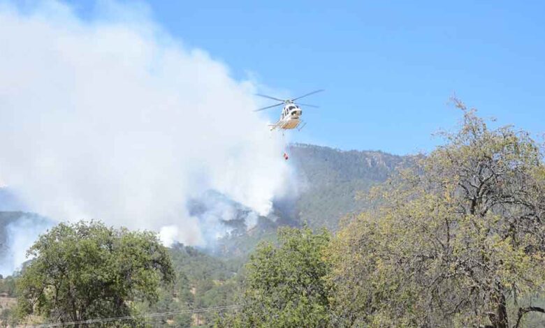 Atiende gobierno de Puebla incendios forestales