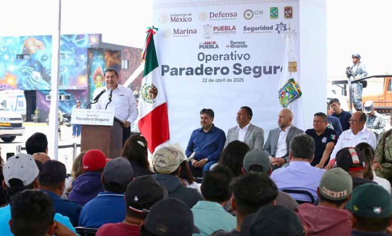 Puebla pone en marcha el primer “Paradero Seguro” de cinco proyectados para carreteras