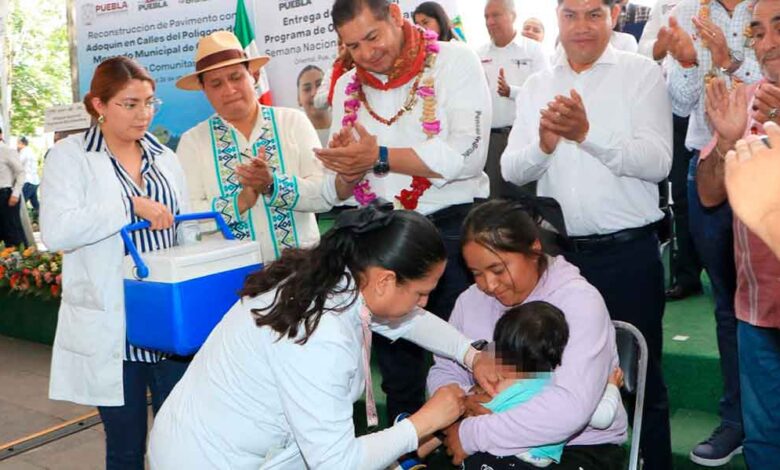 Puebla da inicio a la Semana Nacional de Vacunación 2025