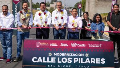 Inaugura Pepe Chedraui modernización de calle Los Pilares en San Miguel Canoa