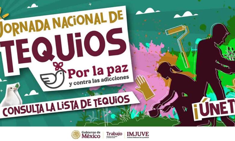 El Instituto Mexicano de la Juventud convoca a la jornada nacional de tequios por la paz y contra las adicciones