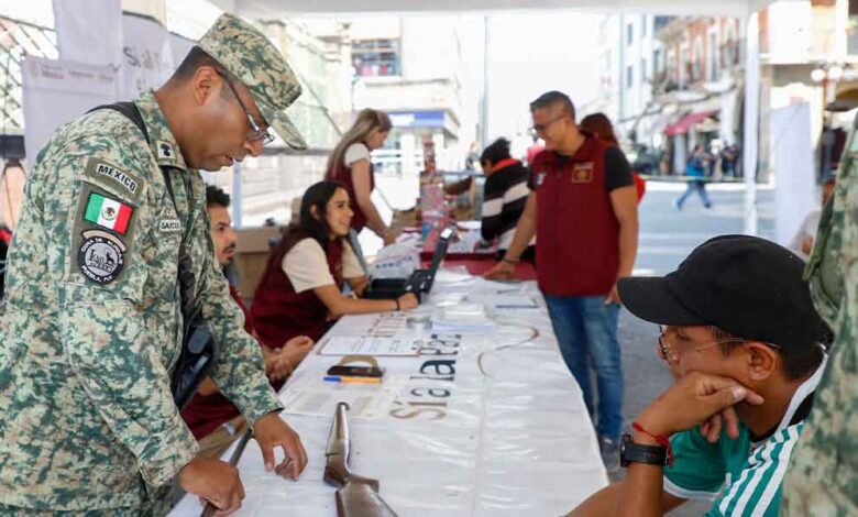Gran participación de poblanos en Programa “Sí al Desarme, Sí a la Paz”