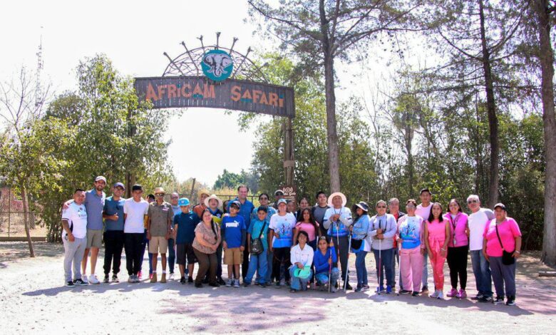 IMDP y Africam Safari ofrecen recorrido sensorial a deportistas con discapacidad visual
