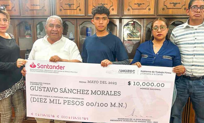 Severiano de la Rosa apoya a joven talento representará a Amozoc en competencia nacional de Química