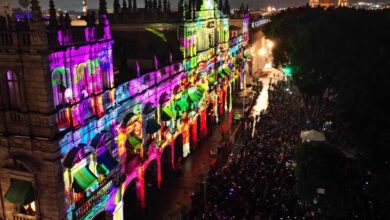 Conmemora Gobierno de la Ciudad la Batalla de Puebla con video mapping