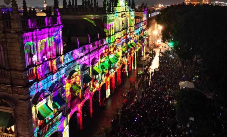 Conmemora Gobierno de la Ciudad la Batalla de Puebla con video mapping