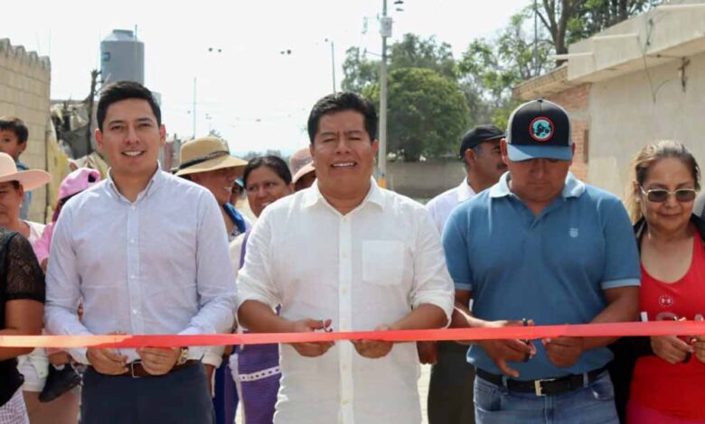 El presidente Mateo Hernández impulsa el desarrollo con nuevas obras en Tecamachalco