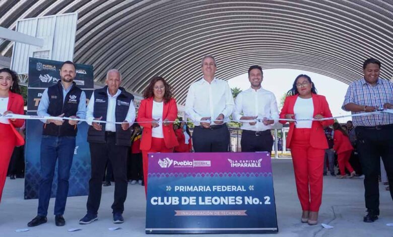 Inaugura Pepe Chedraui techado escolar en la Primaria Club de Leones