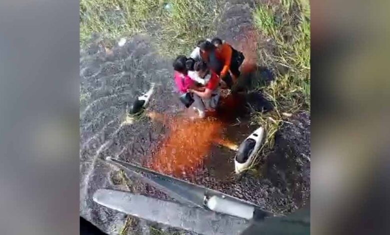 Cinco sobreviven a accidente de avioneta en pantano con caimanes en la amazonía boliviana