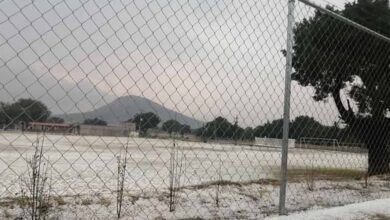 Intensa granizada azota la región centro-norte de Puebla, dejando graves daños en los campos