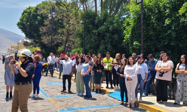 Protección Civil de Tecamachalco lidera simulacro sísmico con éxito