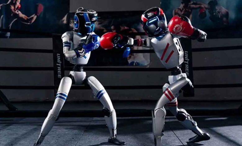 China realiza el primer torneo de boxeo con robots humanoides