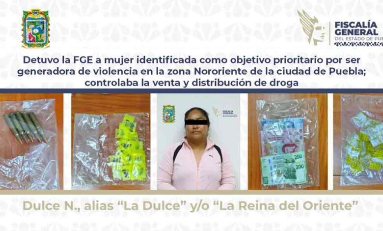 Detiene Fiscalía a mujer generadora de violencia en la zona Nororiente de la ciudad de Puebla