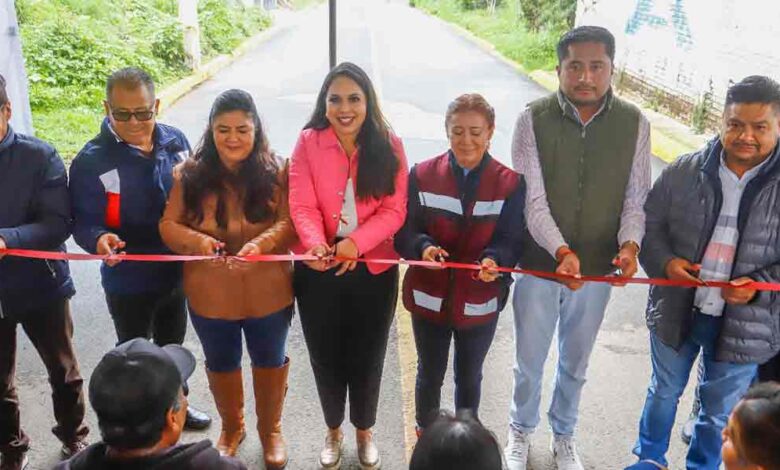 Tonantzin Fernández impulsa conectividad con nueva obra en Tepalcatepec