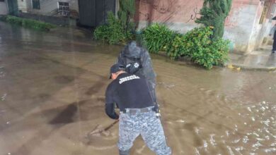 Atención inmediata a lluvias en San Pedro Cholula