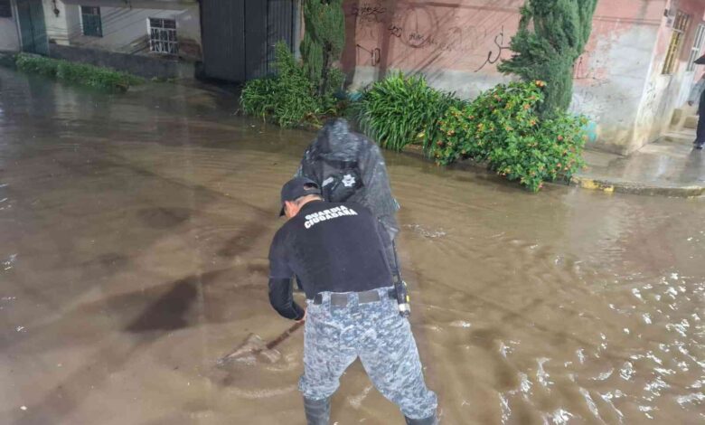 Atención inmediata a lluvias en San Pedro Cholula