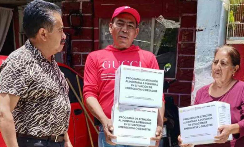 SEDIF envía apoyos a familias afectadas por lluvias a San Rafael Tlanalapan