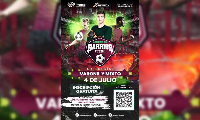 Anuncia IMDP Torneo de Barrios de Futbol 7 – 2025