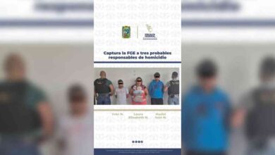 Captura la FGE a tres probables responsables de homicidio