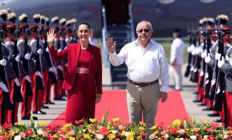 Claudia Sheinbaum arriba a Guatemala para encuentro bilateral