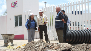 Contraloría Municipal supervisa avance de obras del colector pluvial en CMERI de SMDIF
