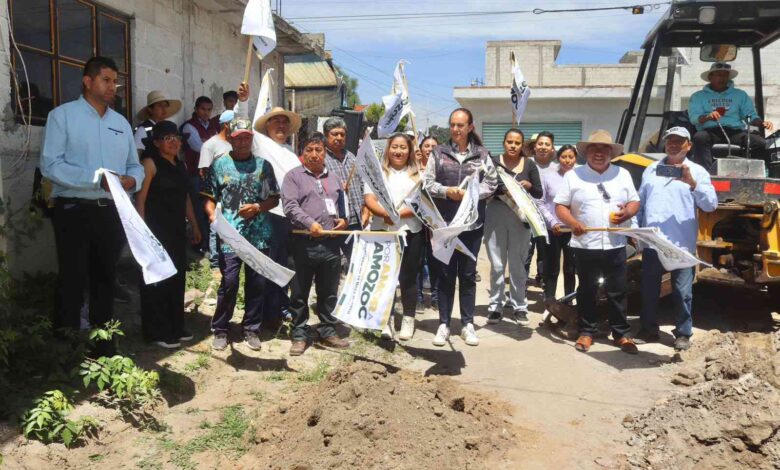 Dan banderazo a obras comunitarias en Amozoc