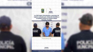 La FGE Puebla logró vinculación a proceso de sujeto acusado por violencia familiar y crueldad animal
