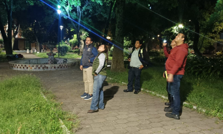 Realiza Contraloría Municipal supervisión nocturna de nuevas luminarias