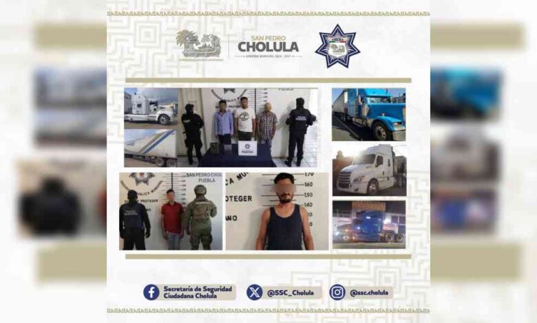 San Pedro Cholula refuerza seguridad contra el robo a transporte de carga