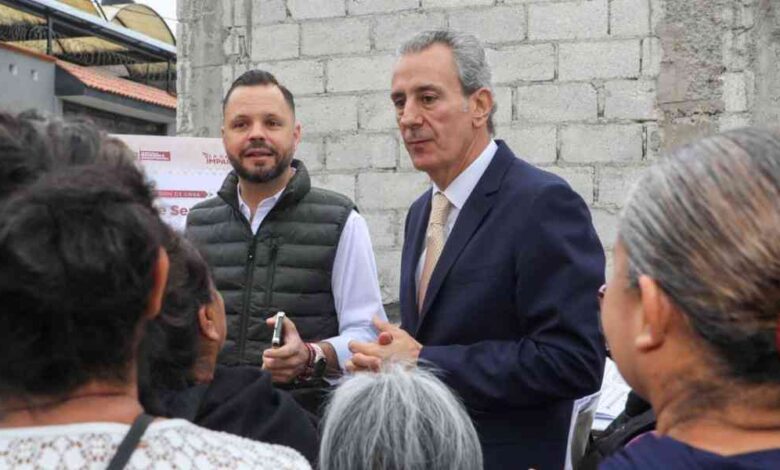 Supervisa Pepe Chedraui obras de pavimentación en la Junta Auxiliar de San Francisco Totimehuacan