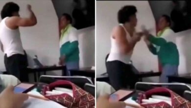 alumno golpea a maestro
