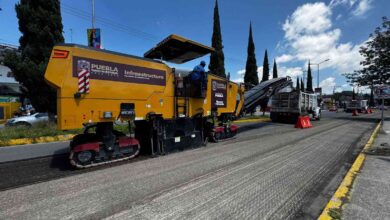 Con Módulos de Pavimentación Gobierno Estatal inicia rehabilitación del Camino Real a Cholula