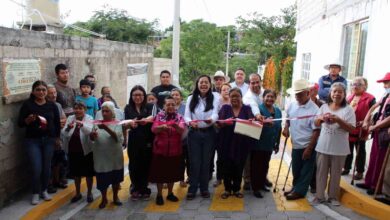 Gobierno de Atlixco entrega pavimentación de Cerrada 2 Geranio en la colonia Los Ángeles