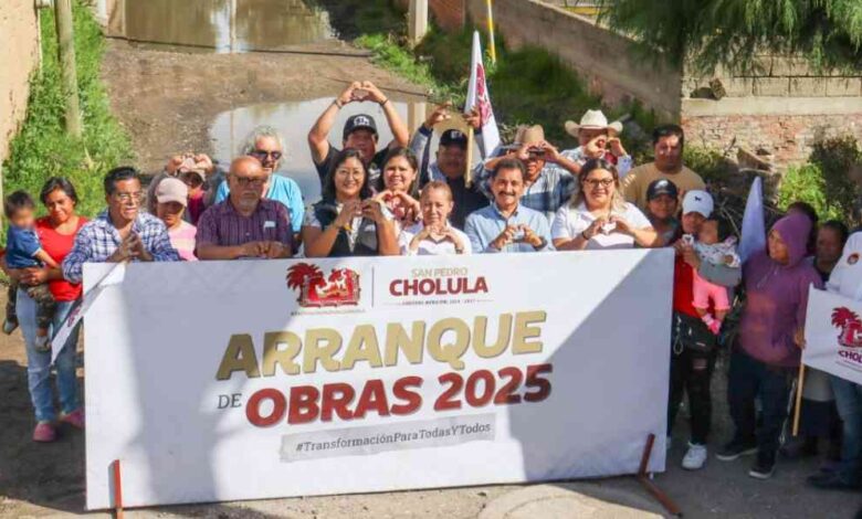 Gobierno de Tonantzin Fernández continúa rehabilitando vialidades en todo San Pedro Cholula