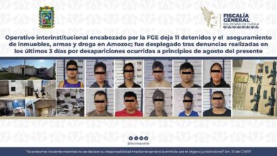 Gran operativo en Amozoc deja 11 detenidos y el aseguramiento de armas y droga