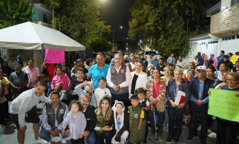 Inaugura Pepe Chedraui modernización de luminarias LED en la cabecera auxiliar de San Baltazar Campeche